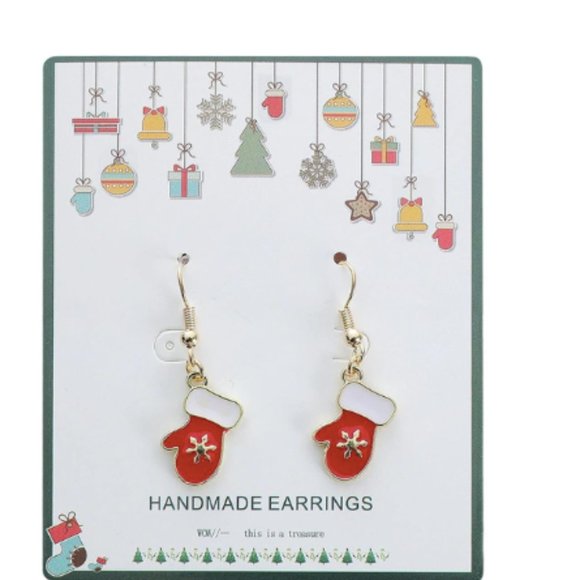 Jewelry - Geometric Christmas Earrings